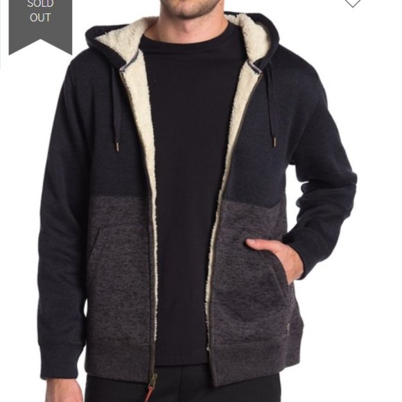 Weatherproof Blue Faux Fur Lined Zip Hoodie - Picture 2 of 8